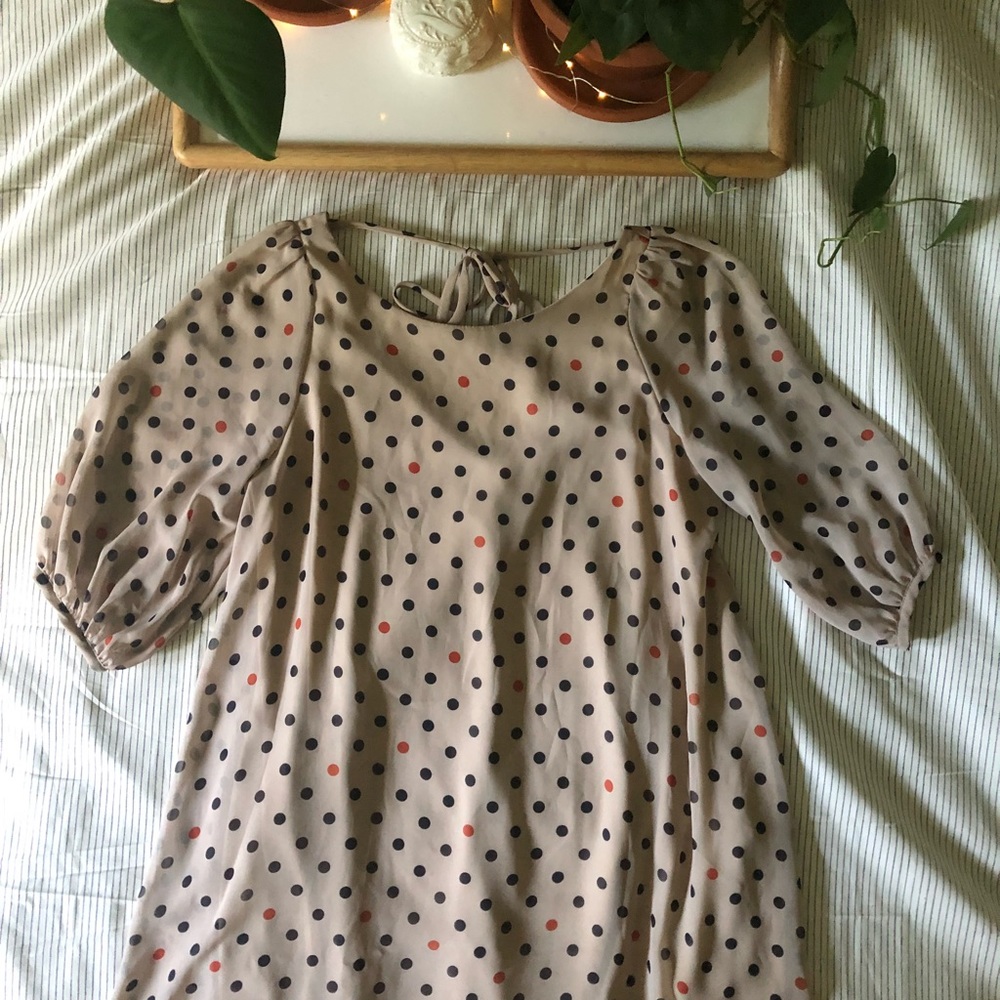 AUDREY 3+1 bell sleeve dress